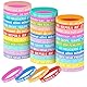 LCXCXY 36 Stück Motivationsarmbänder, Motivierendes Silikonarmband, Inspirierenden Sprüchen Silikon Armbänder, Motivationsarmbänder Kinder Party Mitgebsel für Teenager Kinder Schüler Studenten