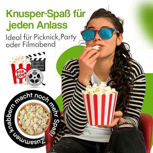 YamYamPop Popcorn Mais mit Geschmack süss - 1250g Premium Popcornmais für die Heißluft Popcornmaschine - süsses Popcorn, Zubereitung ohne Öl und Zucker - keine Gentechnik (süss)