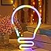 UExnkj-Y Luci al neon di colore,LED Neon Light, Luci Notturne Sospese, Applica a Bar Party Restaurant Camera da Letto Art Wall Decor, Alimentato Tramite USB/Batteria (Multicolore)