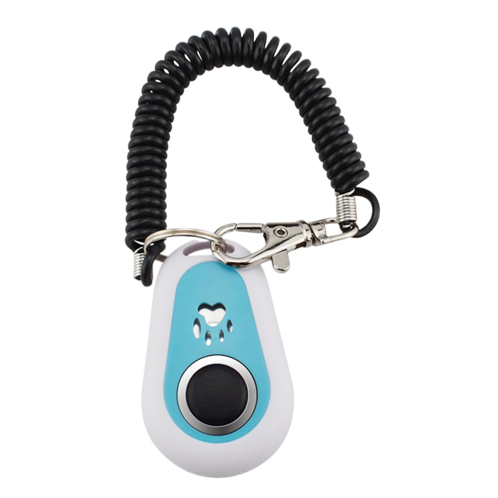 Clicker per addestramento cani e animali domestici, design a doppio colore, strumento portatile con cinturino da polso, supporto per il comportamento di razze medio-grandi, per obbedienza, abbaiare