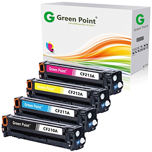 Greenpoint 4 Toner Kompatibel zu HP CF210X CF211A CF212A CF213A für HP Laserjet Pro 200 Color M251 M251n NW MFP M276n M276nw Cover