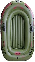 Challenger Kayak Island Voyage Rubber Boat Inflatable Comfortable Kayak Leisure Folding Boat 1-2 People Marine Sports Fishing Adventure Thick Wear-Resistant PVC Plastic 190 120cm Green 2 Paddle - coolthings.us