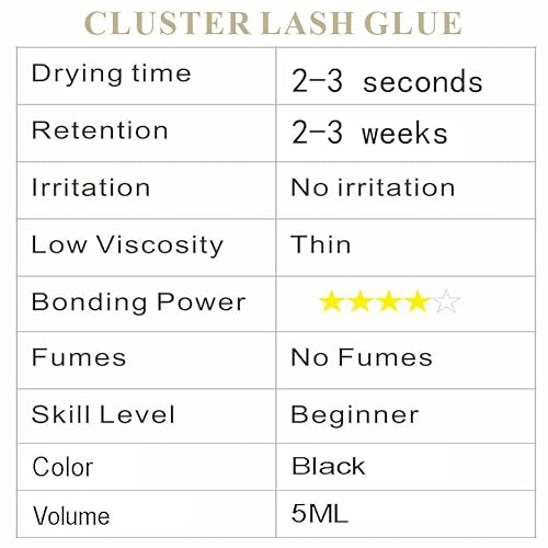 Rkiss RKISS001 Eyelash Extension Glue Cluster Lash Glue Waterproof No Irritation Strong Hold 2-3Weeks Long Lasting2 Sec Drying Time thumb #1
