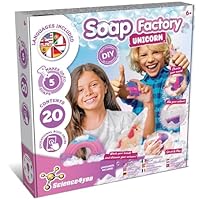 Science4you Unicorn Lab Soap Making Kit for Kids Age 6 7 8+, Make Your Own Soaps with Unicorn Glow-in-The-Dark Toys Inside, Craft Kits for Kids, Educational Gift for Girls & Boys Age 6 7 8 9+