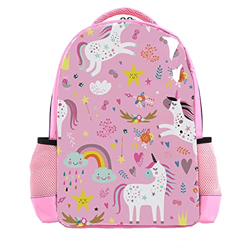 Sac à dos garçon licorne rose idéal pour la crèche et les sorties