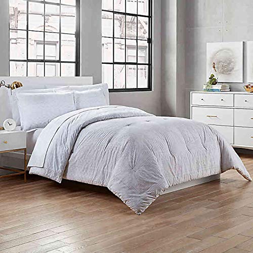 Heather 3-Piece Full/Queen Comforter Set in Gray