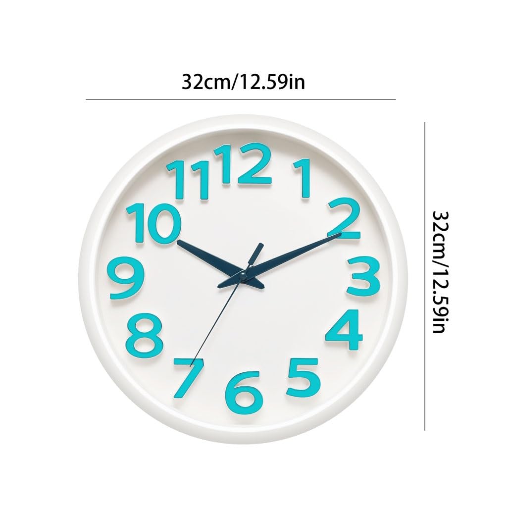 Orologio da parete Orologio al quarzo digitale tridimensionale silenzioso soggiorno semplice casa soggiorno camera da letto orologio Reloj De Pared