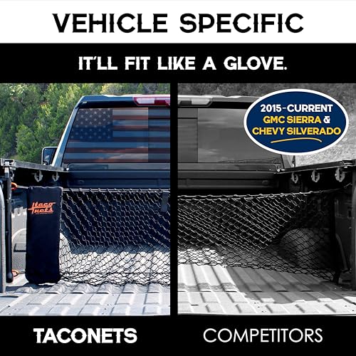 Image of Envelope Cargo Net for GMC Sierra & Chevy Silverado - Fits 2013-Current