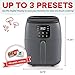 DASH Tasti-Crisp™ Electric Air Fryer Oven, 2.6 Qt., Grey – Compact Air Fryer for Healthier Food in Minutes, Ideal for Small Spaces - Auto Shut Off, Digital, 1000-Watt