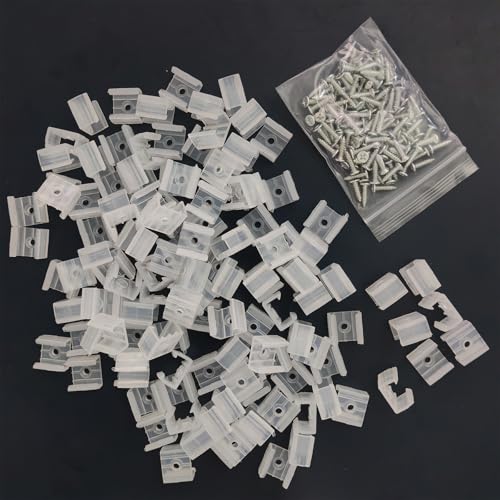 Image of 120pcs LED Strip Light Clips Neon Mounting Clips 10 /13 /16MM Size Make The Neon Signs Flexible Light Strip Fixing Card (B.13MM /0.51INCH)