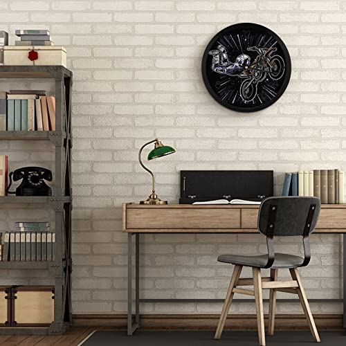 Pendule murale moderne cosmonaute de 25.4cm pour decoration de maison - 7