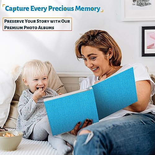 Image of Artfeel Photo Album Self Adhesive Scrapbook,120 Pages Large Photo Book for 4x6,5x7,8x10 Pictures,DIY Album for Baby Wedding Family Travel Birthday,with Metallic Pen and Scraper