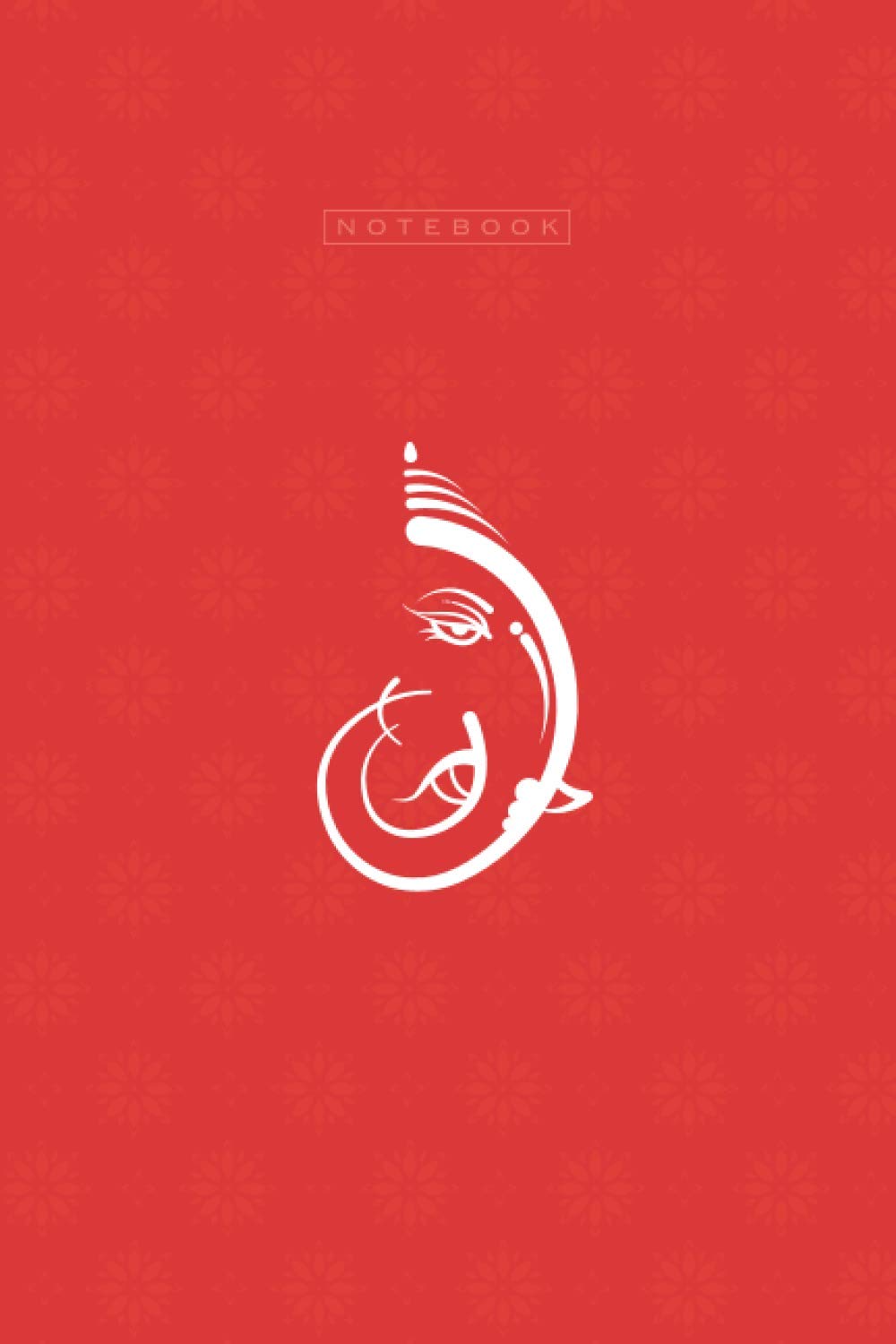 Notebook - Ganesha in Red Background: Decorative Lord Ganesha Personal Journal Diary and Notebook for work or Beautiful Gift