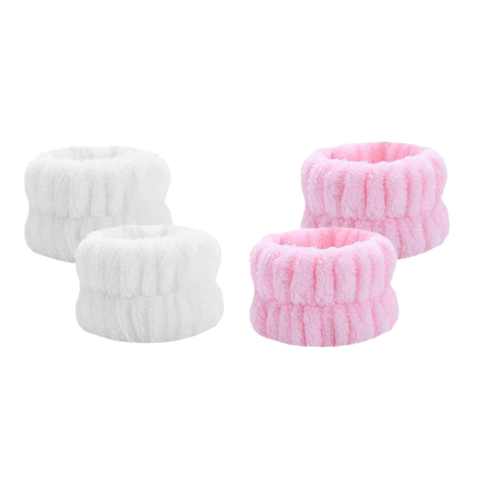 Merishopp 2 Pair Absorbent Towel Portable for Party White Pink | Clothing, Shoes & Accessories | Womens Accessories | Hair Accessories 2