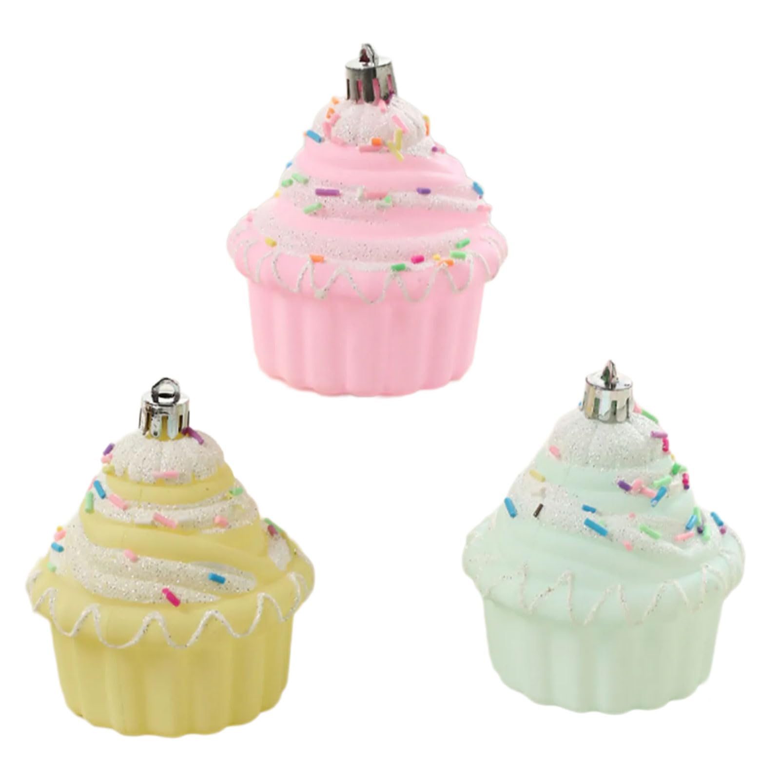 Buxuaaaa Cake Colorful Baubles For Christmas Tree Decorations For Party And Home Colorful Hanging Pendants Embellishment Christmas Tree Baubles