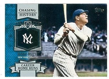 Babe Ruth baseball card (New York Yankees) 2013 Topps Chasing History #CH- 11