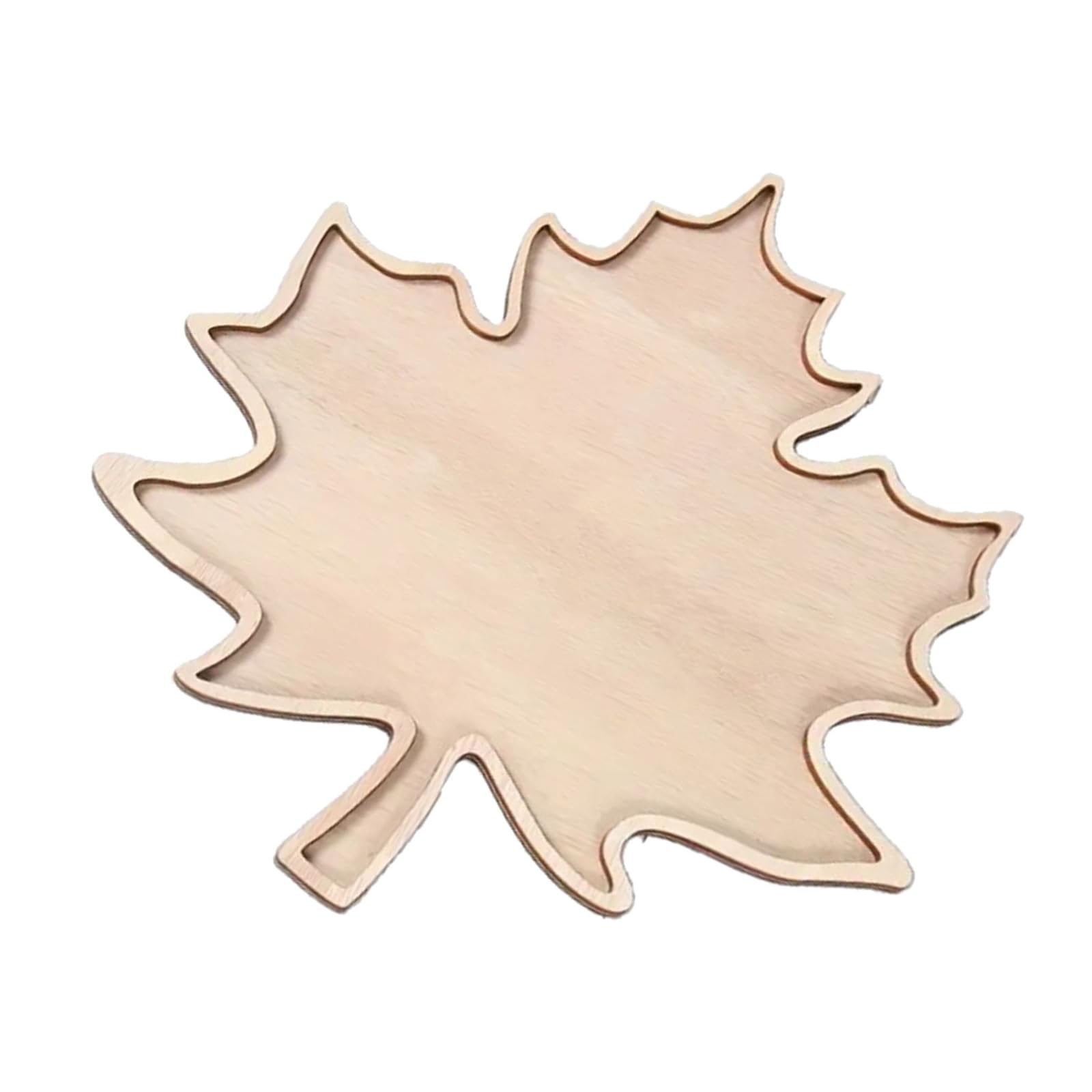 Kalttoy Bucolic Maples Snacks Platter Grooved Wood Serving Tray for Holiday Parties Family Gatherings Festival Decors Holiday Party Appetizer Platter