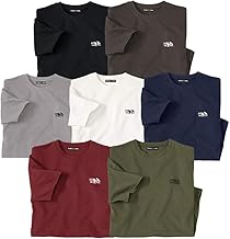 ATLAS FOR MEN - Lot de 7 Tee-Shirt Manches Courtes - Disponible en Grandes Tailles du M au 5XL