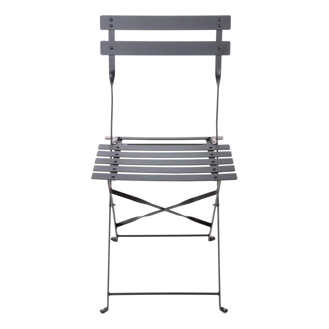 Bolero gh553 2 x sedie in stile nazionale per interni ed esterni, 800 mm x 387 mm x 471 mm, Nero