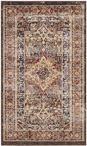Tapete decorativo SAFAVIEH 3' x 5' Brown Rust miniatura 3