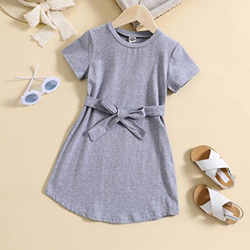 Girls Child Shoert Sleeve Solid Bow Summer Beach Party Dresses Dress Big Girls Long Sleeve Christmas Dress4