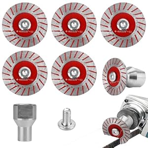 5PCS 1.57" Diamond Saw Blades Set, Mini Diamond Saw Blades for Stone, Ceramic, Glass and Tile, Precision Circular Saw Blades for Carving, Grinding, Cutting and Craft Projects with Mandrel