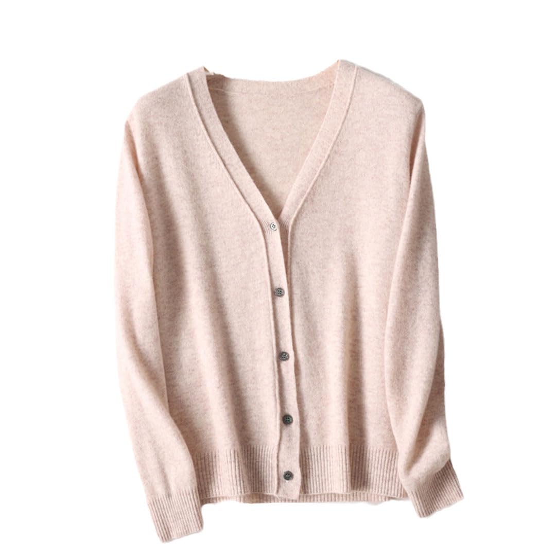 Vogrtcc Capispalla in Maglia Cardigan in Maglione di Cashmere A Maniche Lunghe da Donna