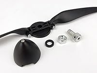 Vista 5 de Viloga Hélice plegable RC de 15.5 × 9.5 pulgadas con tamaño giratorio D51 × H40 mm, y diámetro del eje del motor φ5.0 con plástico de nailon