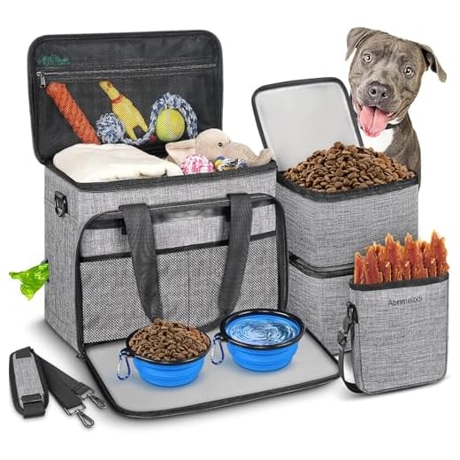 Abrimelodi Hunde-Reisetasche grau