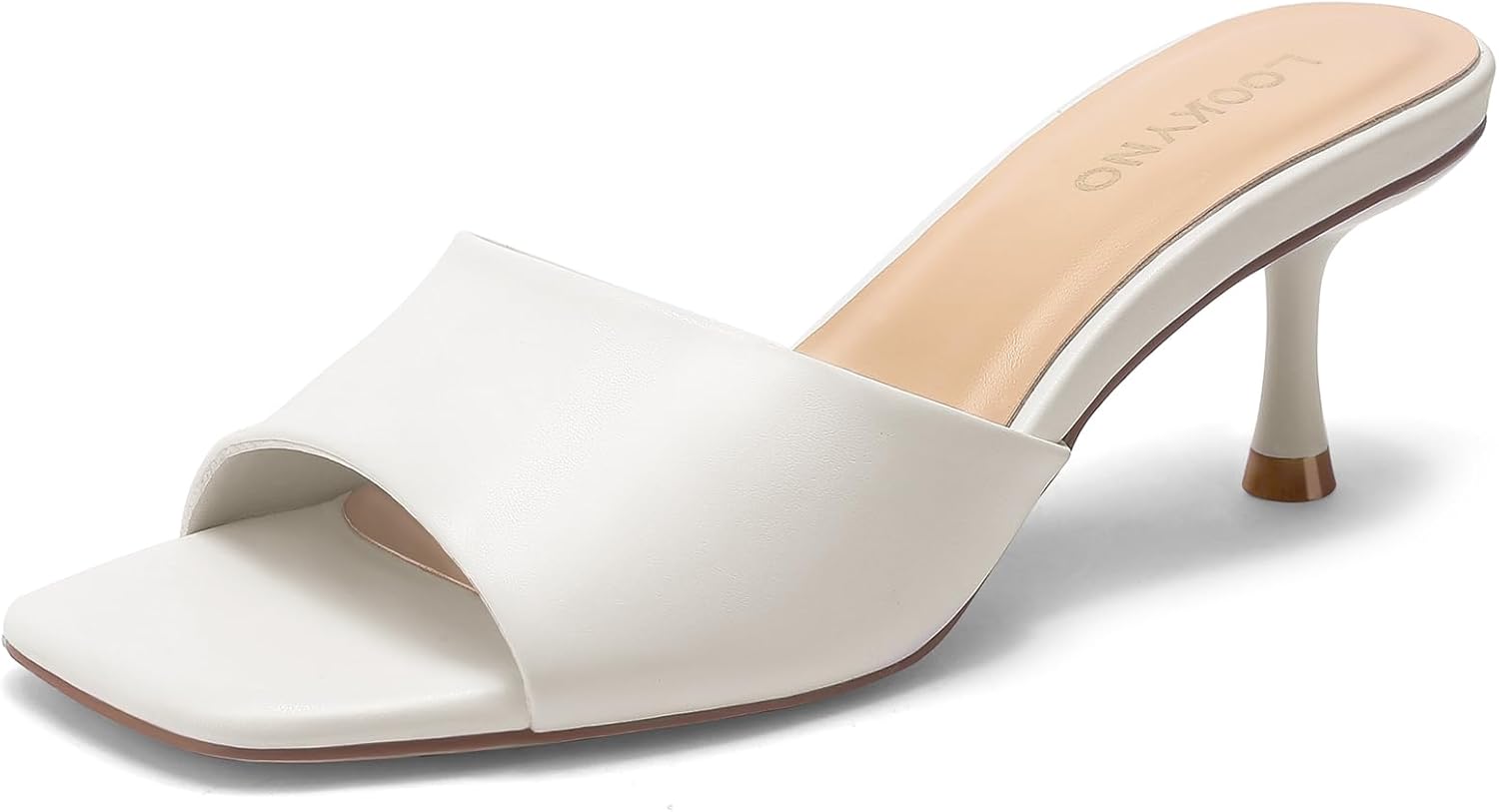 Womens Kitten Heel Sandals - Stylish Slip-On Comfort