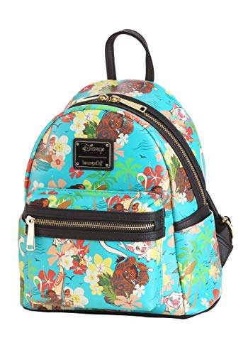 Loungefly Disney Moana Floral Allover Print Womens Double Strap Shoulder Bag Purse2