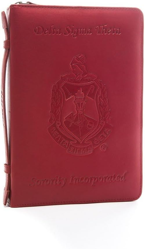 Delta Sigma Theta Ritual Commemorative Bible Cover (Dark Burgundy)