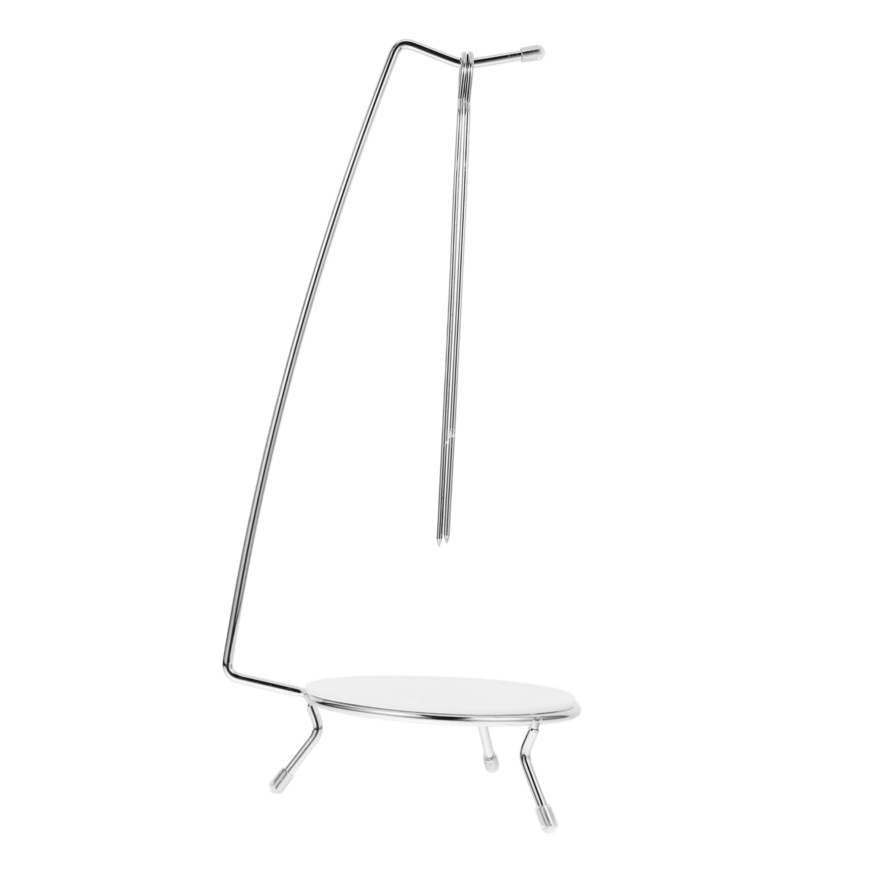 Soporte para brochetas de acero inoxidable portátil para camping y barbacoas al aire libre