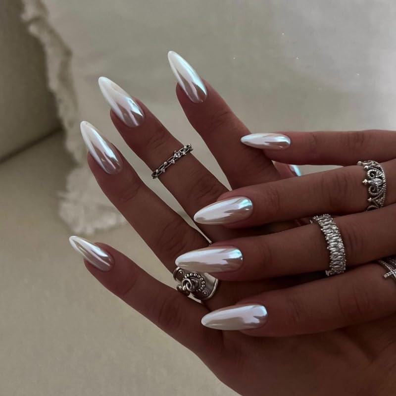 24Pcs Minimalist New Coated Press on Nails, Easy Wear Fake Nails