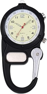 Weicam Nurse Doctors Pocket Watch Analog Quartz FOB Outdoor Carabiner Luminous Watches