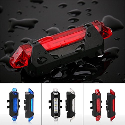 Generic 025 Led Bicycle Rear Tail Light (Blue) WorldTamilchristians