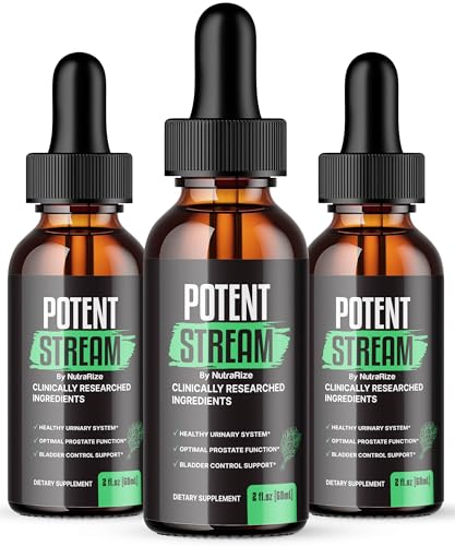 NutraRize (Pack of 3 Potent Stream Drops Advanced Prostate Supplement - Natural Support for Prostate Health Maximum Strength Reviews (90 Servings)