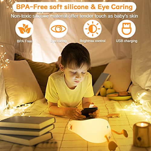 LUCKYDUO LED Luce Notturna Bambini,BPA Free