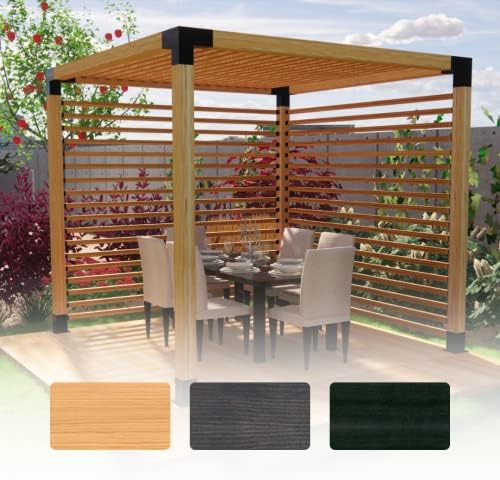 2x3 Premium Wooden Garden Pergola | Bespoke Sizes & Colour Options ...