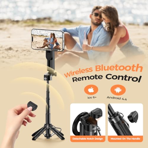 Multifunctional Mini Phone Tripod for Magsafe, Magnetic Chuck＆ Clip Pocket Size Magnetic Selfie Stick for iPhone with Remote, Extendable Cell Phone Small Tripod Magnet Stand for All Smartphones by XO - Used condition - Image 6
