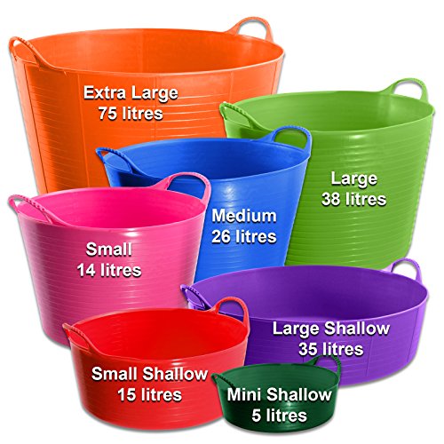 Tubtrug® Mini Shallow Pink - Red Gorilla Strong Flexible Gorilla-Tub® Storage Bucket Baskets 5 Tubtrug® Mini Shallow Pink - Red Gorilla Strong Flexible Gorilla-Tub® Storage Bucket Baskets - Image 5