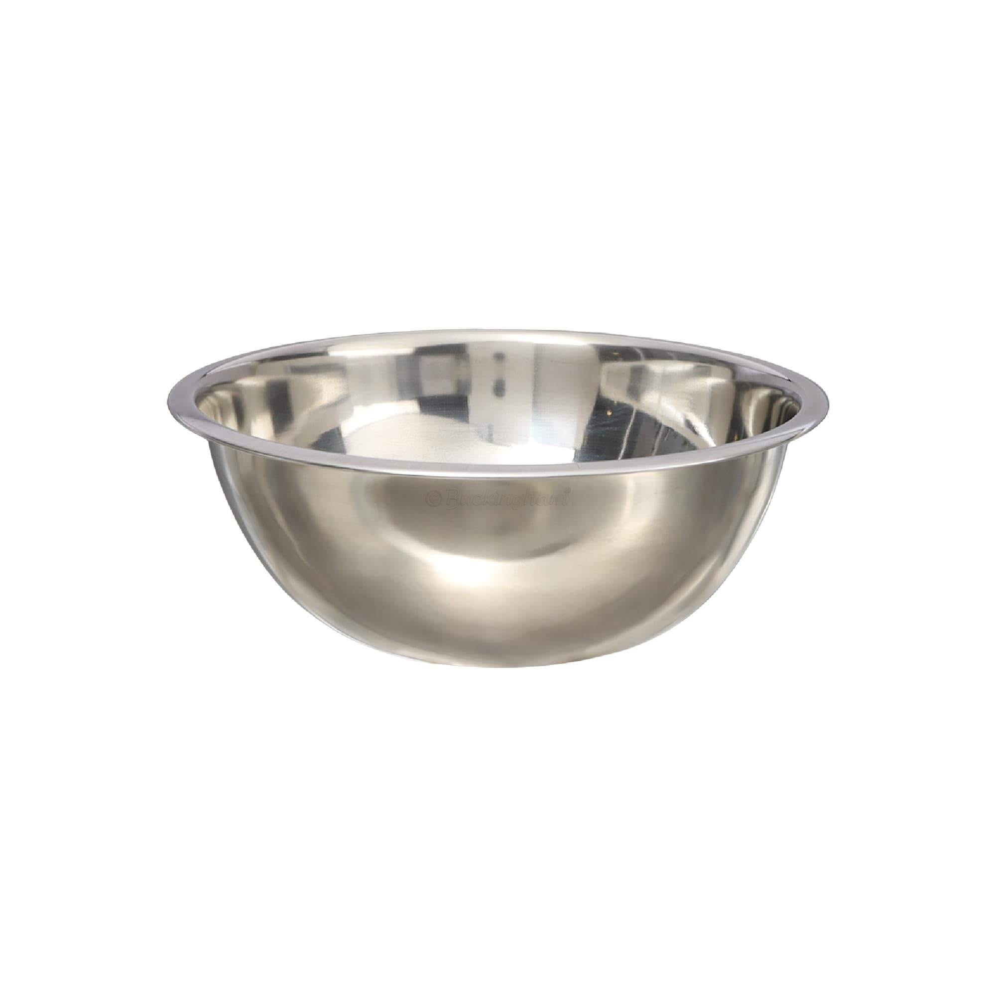 Buckingham Silver Deep Mixing Bowl Stainless Steel Washing Up Bowl Stackable Idea For Meal Preparation Salad & Baking Bowl Dishwasher Safe 4.7 Litres (30 Cm)