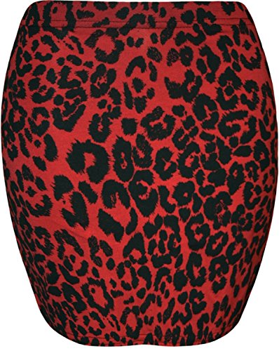 Fast Fashion - Léopard Crâne Tartan À Rayures Print Viscose Jersey Mini Jupe - Femmes