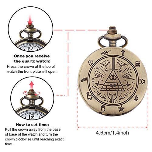 Orebun Vintage Pocket Watch With Chain #TOP3