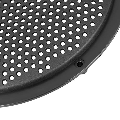 X Autohaux A20042200UX0046 4Pcs 8'' Plastic Audio Speaker Cover Mesh Subwoofer Grill Horn Guard Decorative Circle Grille Protector Black thumb #6