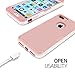LONTECT for iPhone 7 Plus Case Hybrid Heavy Duty Shockproof Full-Body Protective Case with Dual Layer [Hard PC+ Soft Silicone] Impact Protection for Apple iPhone 7 Plus - Rose Gold