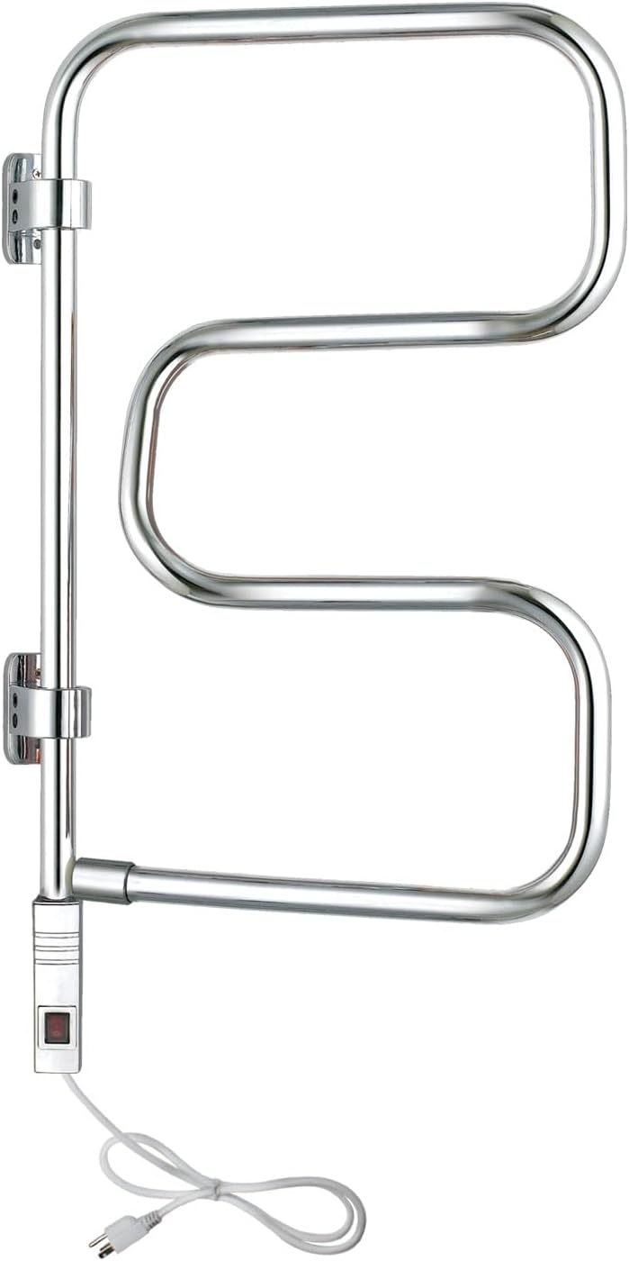 Polished Chrome Wall Mounted 4-Bar Towel Warmer