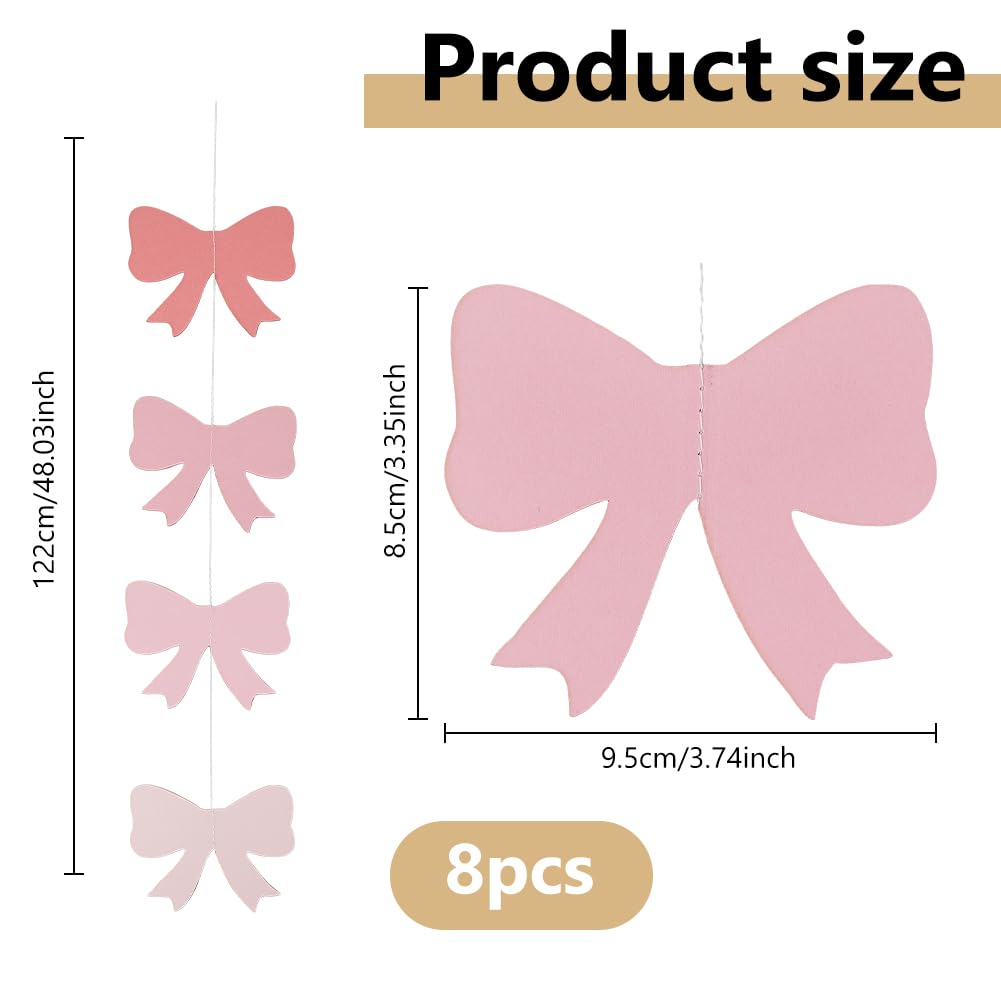 DICOSMETIC 8 piezas guirnalda de arco banderines arco decoraciones arco colgante banner papel recortes cinta guirnaldas dulce fiesta decoraciones colgantes para despedida de soltera regalos de boda
