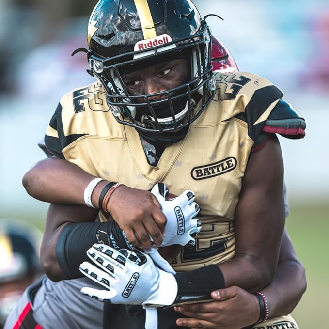 Battle Sports Ultra-Stick Wide Receiver Football Gloves - Adult & Youth Football Gloves - Image 4