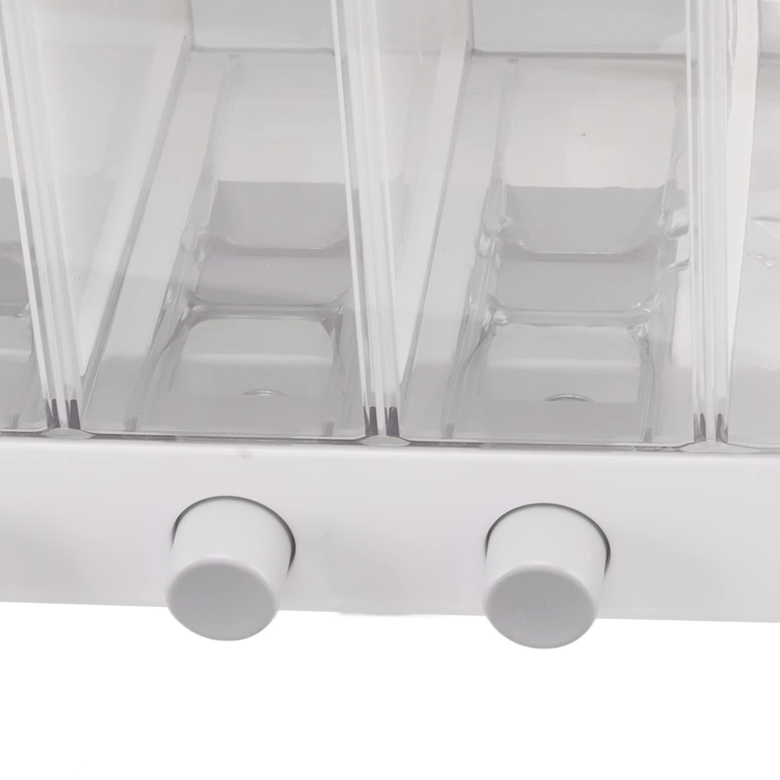 Scatola Dispenser per Cereali con Design a 5 Griglie per Conservare Facilmente i Cereali in e Dispensa, PET per Uso Alimentare, Contiene 10 Kg, 41 X 16 X 33,5 Cm